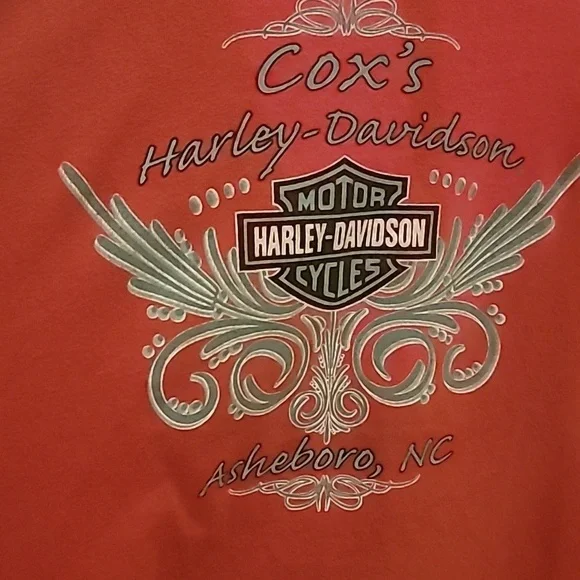 Harley Davidson Womens V-neck Short Sleeve Tshirt - Picture 5 of 9